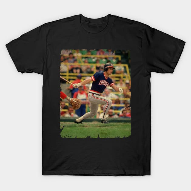 Brett Butler in Cleveland Guardians, (1984 - 1987) T-Shirt by anjaytenan